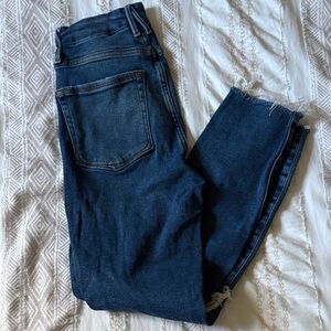Good American Dark Blue Ankle Jeans